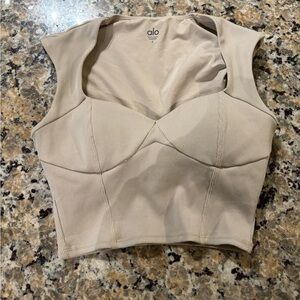 Alo yoga Ribbed Sweetheart Short Sleeve